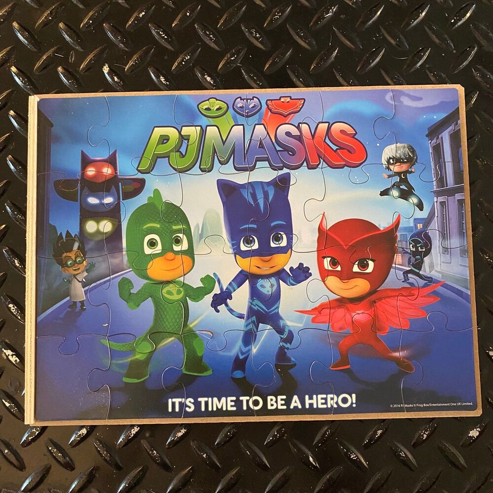 5 in 1 Disney PJ Mask Wooden Puzzles with Case